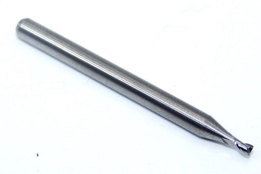 1620-0600.090 Kyocera 0.060" Carbide 2 Flute End Mill Stub Length SQ 0.0600" Diameter 0.0900" Flute 1.5" Length 0.125" Shank