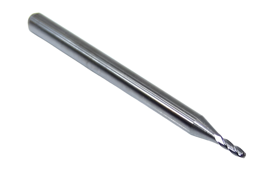 1825-0512.154 Kyocera 1.30mm Carbide 4 Flute End Mill Ball End 0.0512" Diameter 0.1540" Flute 1.5" Length 0.1181" Shank