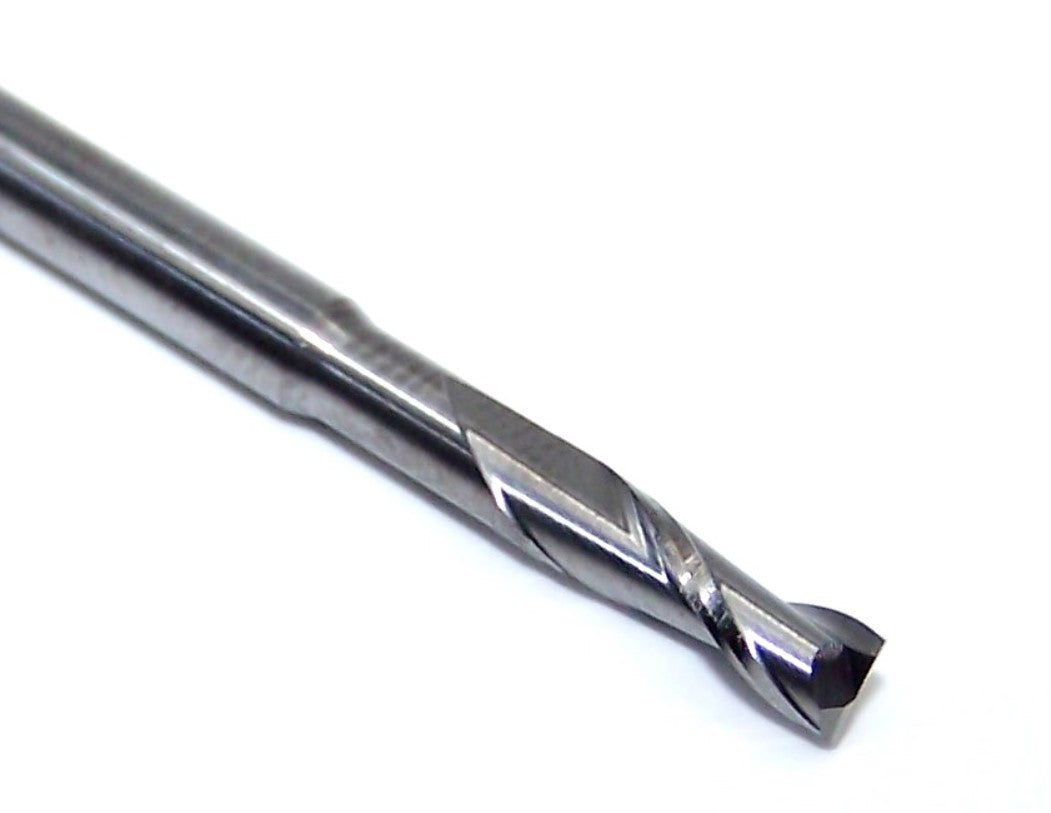1640-1094.590 Kyocera 7/64" Carbide 2 Flute End Mill Extended Reach SQ .1094" Diameter .328" Flute 2.00" Length .125" Shank .590" Reach