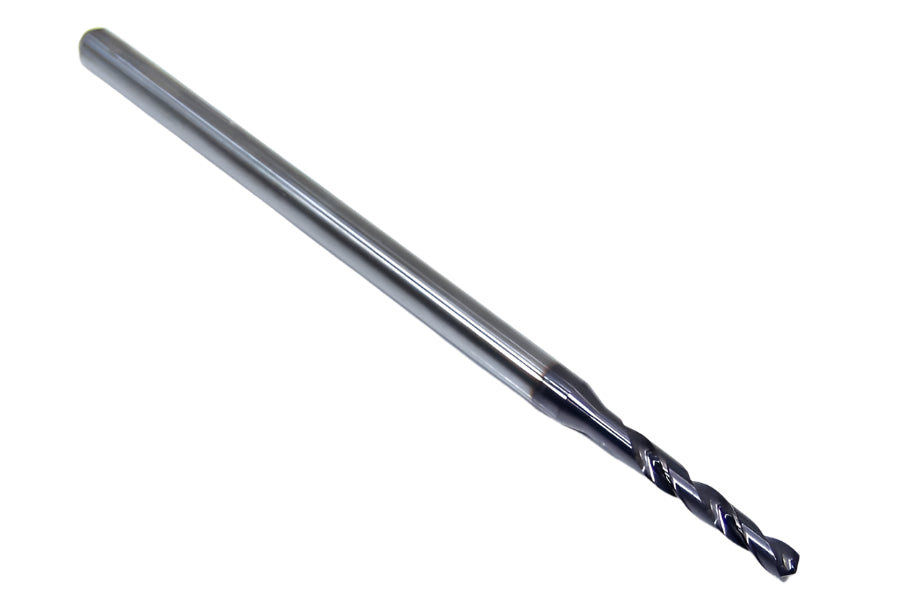 165-0787AG551 Kyocera 2.00mm Carbide 2F Drill High Performance .0787" Diameter .551" Flute 2.36" Length .1181" Shank Coated