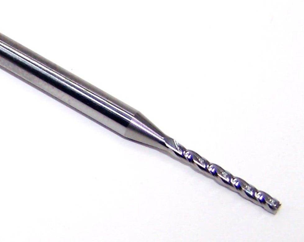 1710-0625.500 Oliver Tool 1/16" Carbide 3 Flute End Mill 0.0625" Diameter 0.500" Flute 2.50" Length 0.125" Shank
