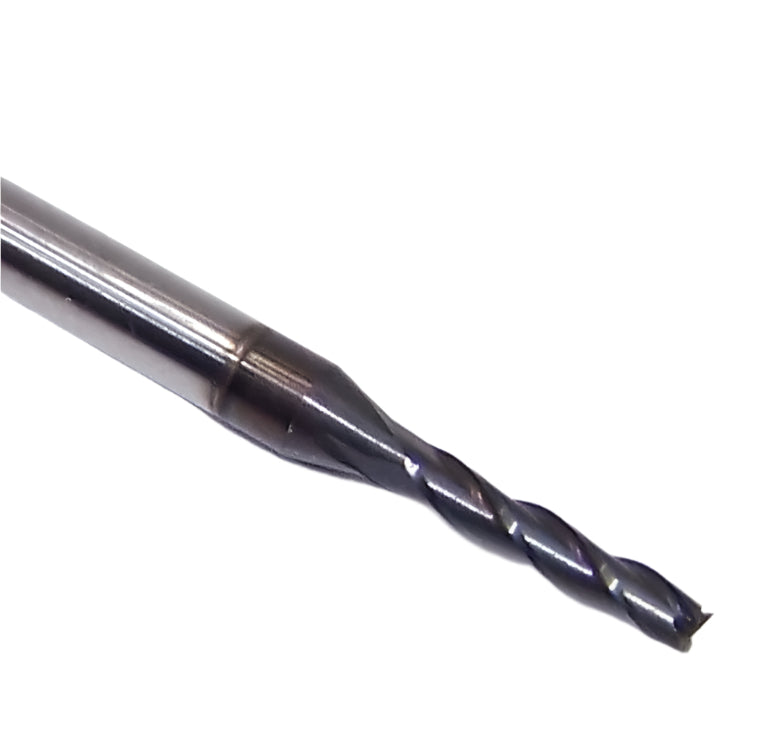 1710-0750D375 Kyocera 0.0750" Carbide 3 Flute End Mill DLC Coated 0.0750" Diameter 0.375" Flute 2.5" Length 0.125" Shank