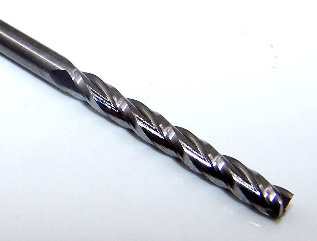 1710-1250.1000 Oliver Tool 1/8" Carbide 3 Flute End Mill Extended Flute .125" Diameter 1.00" Flute 2.5" OAL