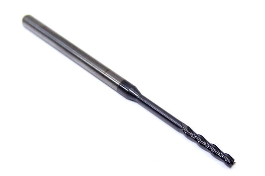1740-0781L1000 Kyocera 5/64" Carbide 3 Flute End Mill Extended Reach ALTiN Coated 0.0781" Diameter 0.500" Flute 2.5" Length 0.125" Shank