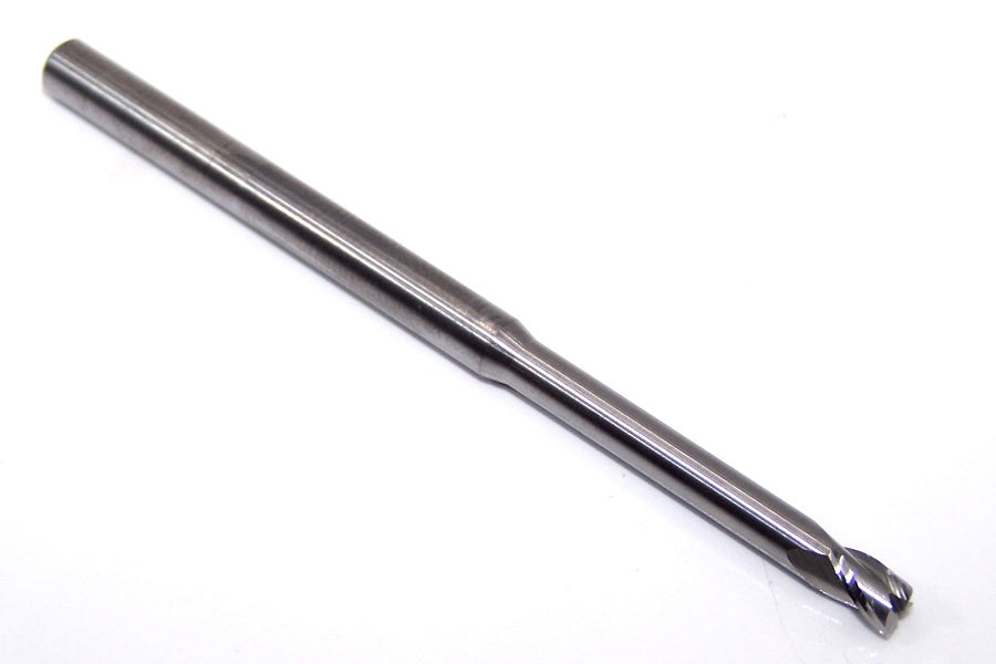 1743-1562.1250C Kyocera 5/32" Carbide 3 Flute End Mill 1.25"Extended Reach .010" Radius 0.1562" Diameter .234" Flute 3.0" Length 0.1875" Shank