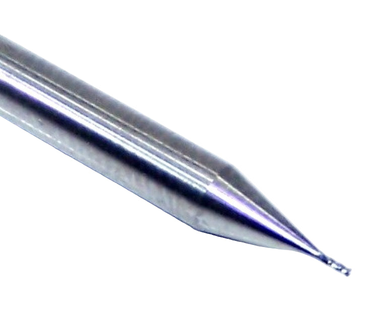 1810-0156.047 Kyocera 1/64" Carbide 4 Flute End Mill 0.0156" Diameter 0.047" Flute 1.5" Length 0.125" Shank