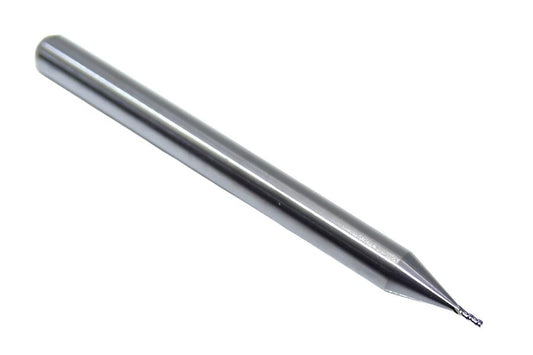 1810-0210.063 Kyocera #75 Carbide 4 Flute End Mill .0210" Diameter .063" Flute 1.50" Length .125" Shank