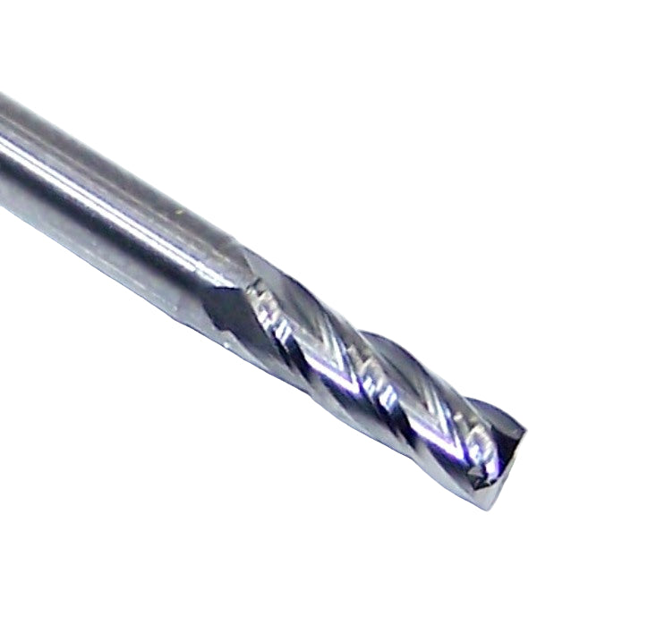 1810-1102.354 Kyocera 2.80mm Carbide 4 Flute End Mill 0.1102" Diameter 0.354" Flute 1.50" Length 0.1181" Shank