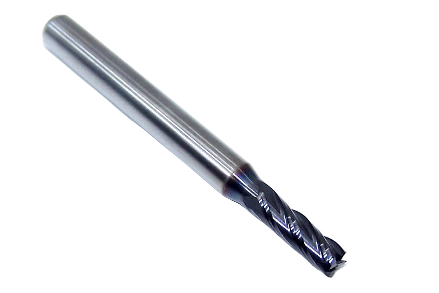 1810-1496L473 Kyocera 3.8mm Carbide 4 Flute End Mill ALTiN Coated 0.1496" Diameter 0.4730" Flute 2" Length 0.1969" Shank