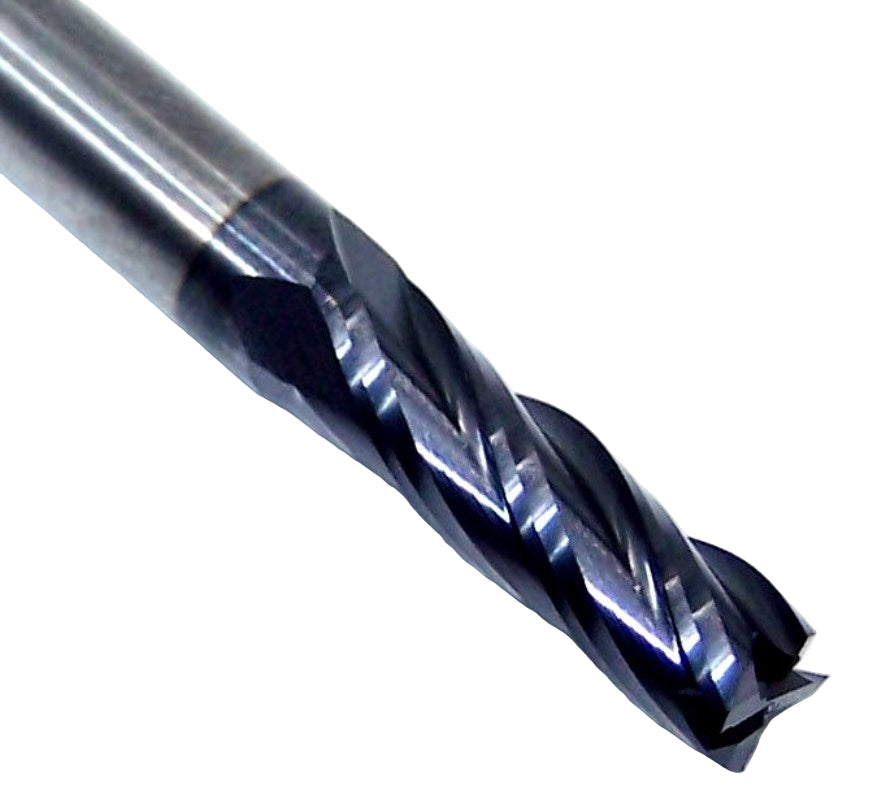 1810-1719L563 Kyocera 11/64" Carbide 4 Flute End Mill ALTiN Coated 0.1719" Diameter 0.563" Flute 2.0" Length 0.1875" Shank