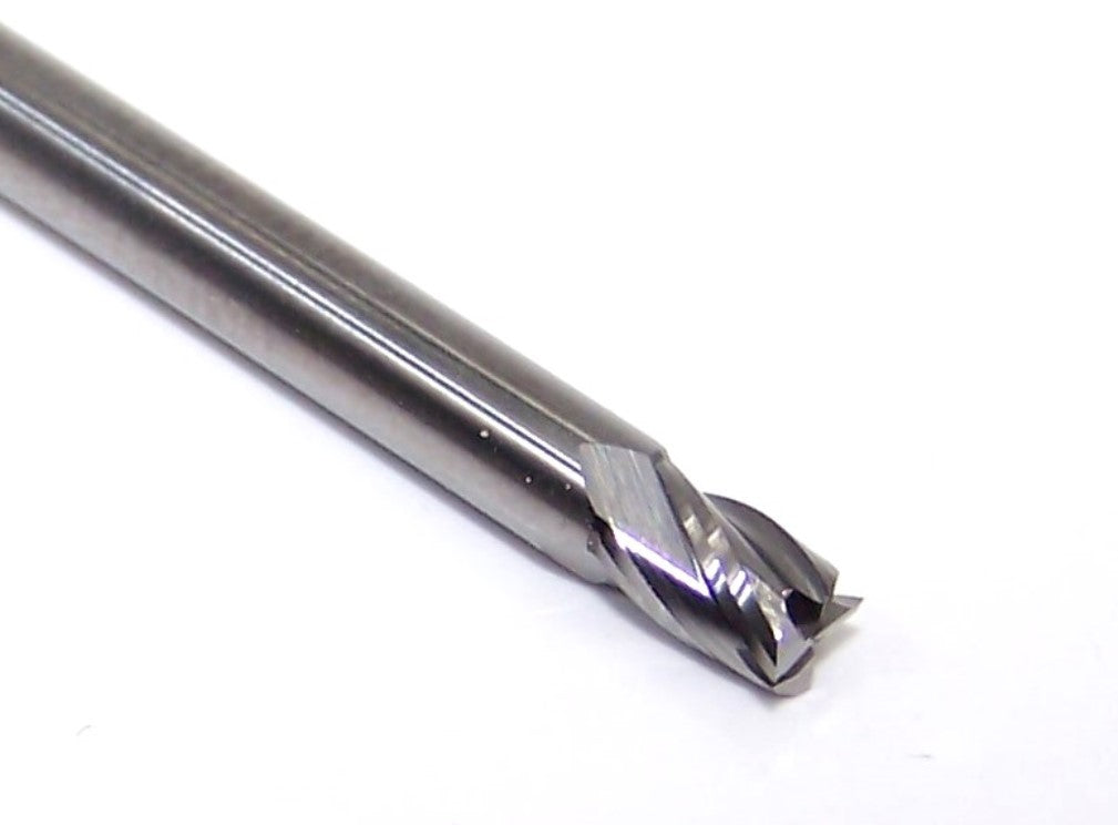 1820-1200.180 Kyocera 0.1200" Carbide 4 Flute End Mill 0.1200" Diameter 0.180" Flute 1.5" Length 0.125" Shank