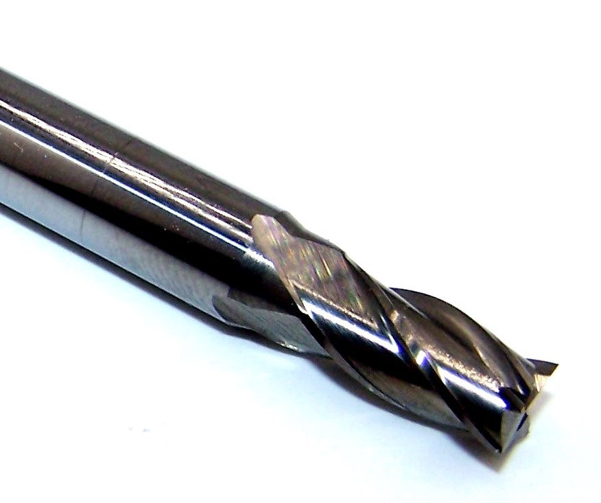 1820-2188.438 Kyocera 7/32" Carbide 4 Flute End Mill Stub SQ .2188" Diameter .438" Flute 2.50" Length .250 Shank