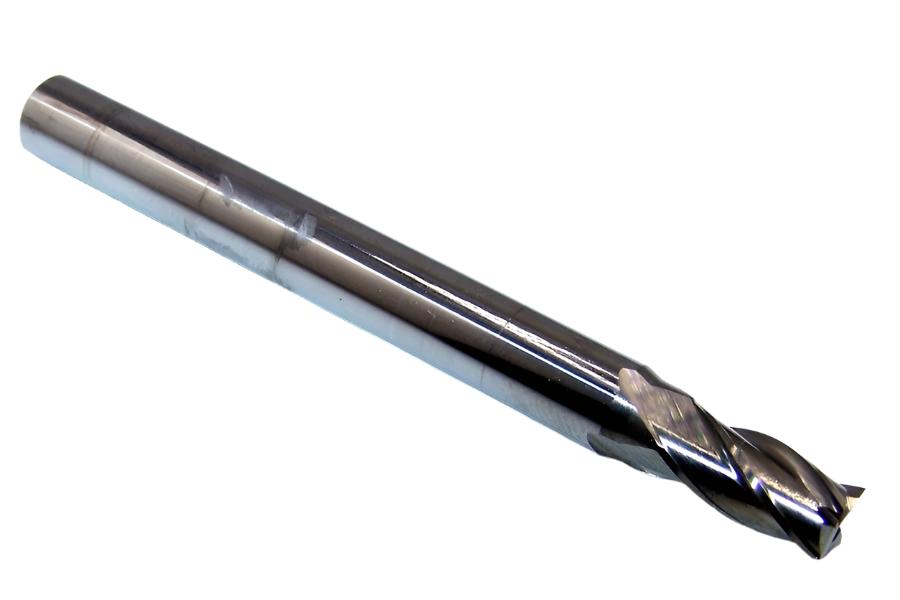 1820-2188.438 Kyocera 7/32" Carbide 4 Flute End Mill Stub SQ .2188" Diameter .438" Flute 2.50" Length .250 Shank