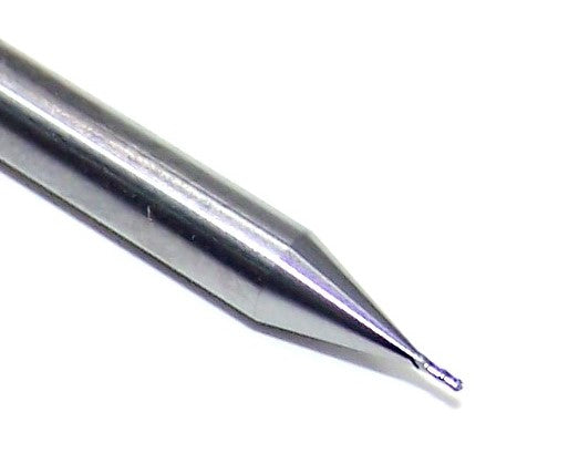 1825-0157.047 Kyocera 0.40mm Carbide End Mill Ball End .0157" Diameter .047" Flute 1.50" Length .1181" Shank