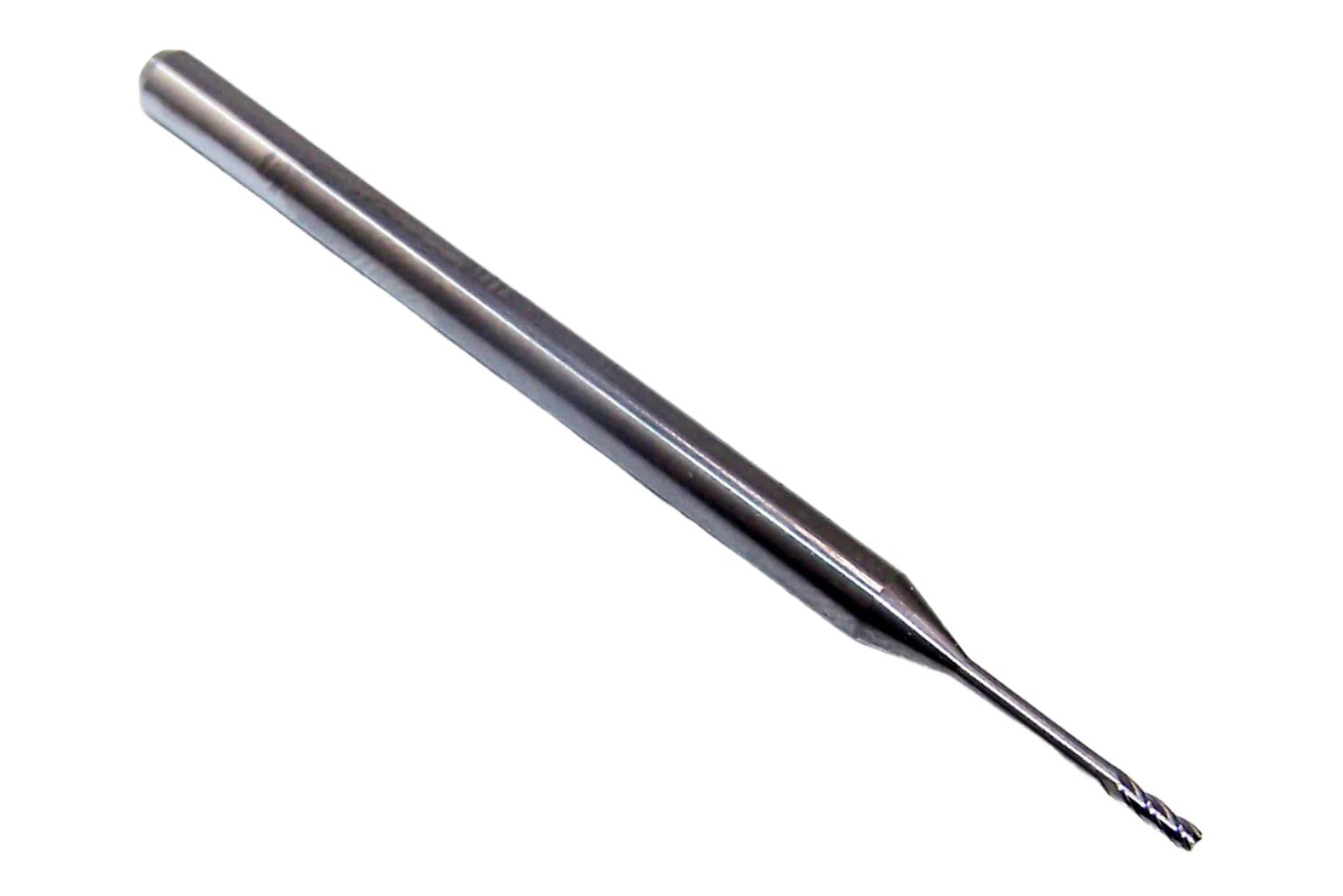 1840-0394.394 Kyocera 1.00mm Carbide 4 Flute End Mill Extended Reach .0394" Diameter .1181" Flute 1.97" Length .118" Shank