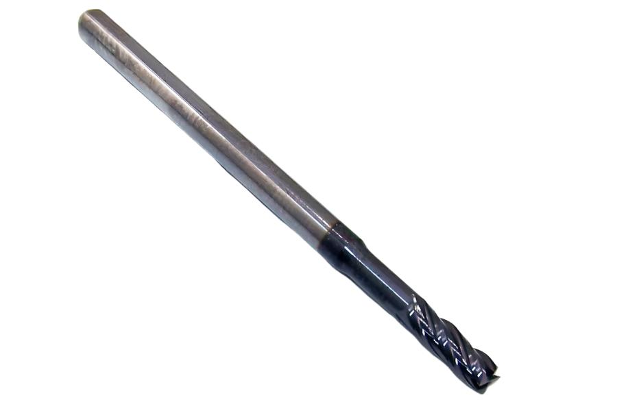 1840-1094L590 Kyocera 7/64" Carbide 4 Flute End Mill Extended Reach AlTiN .1094" Diameter .328" Flute 2.00" Length .125" Shank