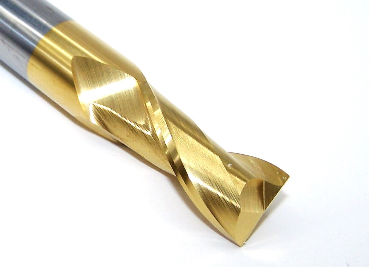 204-001201 Monster Tool 1/2" Carbide 2 Flute End Mill SQ Tin Coated .500" Diameter 1.00" Flute 3.00" Length .500" Shank