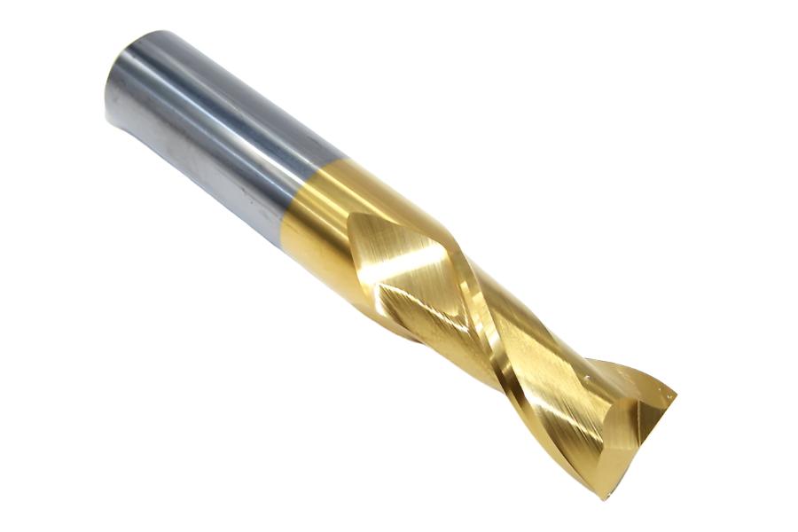 204-001201 Monster Tool 1/2" Carbide 2 Flute End Mill SQ Tin Coated .500" Diameter 1.00" Flute 3.00" Length .500" Shank