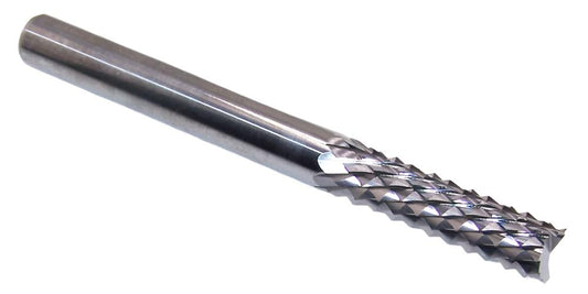 DIAMOND-CUT CARBIDE ROUTER BURRS DOWN-CUT 1/4" (.2500") Diameter Kyocera Microtools 2121-2500.3750F
