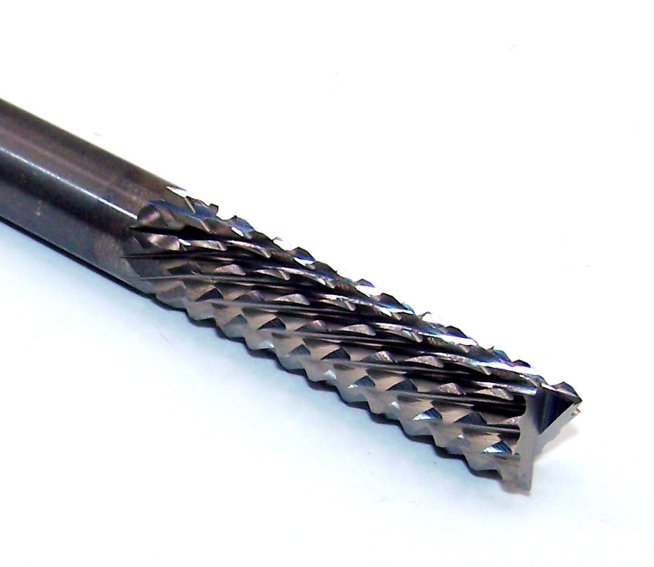 0.3150" DIAMOND-CUT CARBIDE ROUTER BURR DOWN-CUT 8mm DIA FISH TAIL Kyocera Microtools 2121-3150.984F