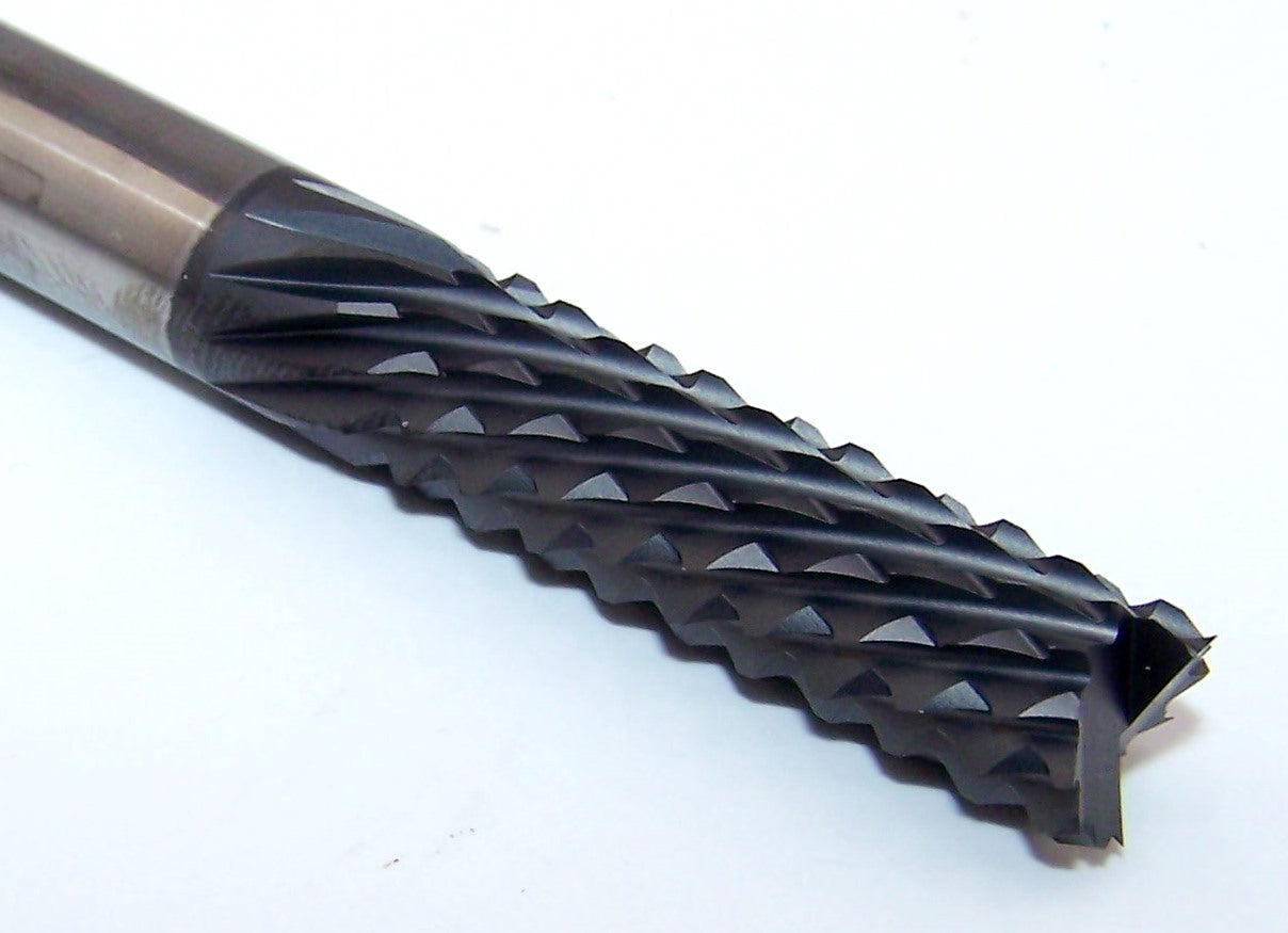 DIAMOND-CUT CARBIDE ROUTER BURR DOWN-CUT 8mm DIA (.315") FT PVD COATED Kyocera Microtools 2121-3150V984F