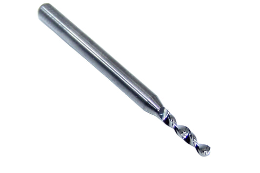 226-0744.400 Kyocera 1.89mm Carbide Drill 2 Flute 0.0744" Diameter 0.400" Flute 1.5" Length 0.1181" Shank 130° Point