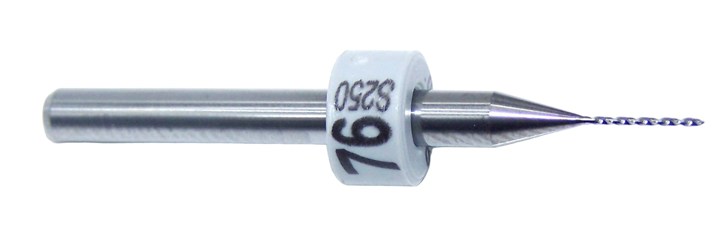 250A0200A250A1 Kyocera #76 Carbide 2 Flute Drill PCB Type .0200" Diameter .250" Flute 1.50" Length .125" Shank