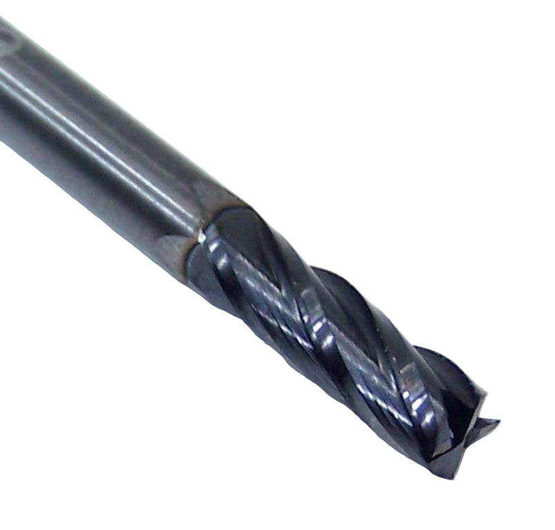 30029 Kyocera SGS 1/8" Carbide End Mill 4 Flute SQ AlTiN .1250" DIA .375" Flute 1.50 Length .125" Shank
