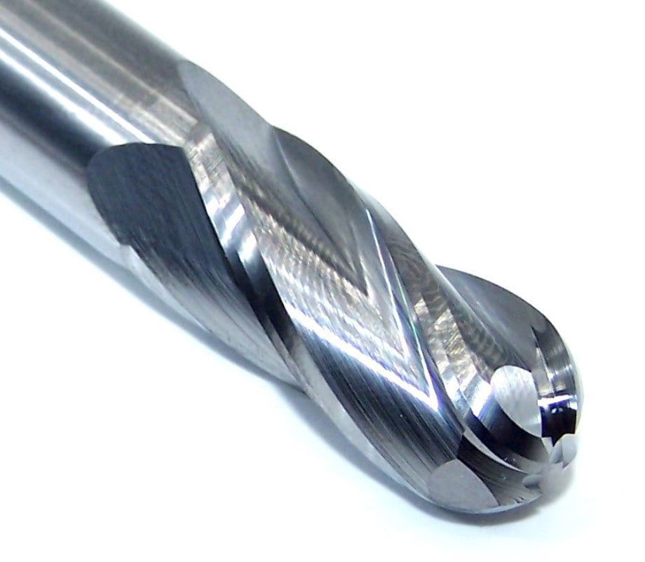 30164 Kyocera SGS 1/2" Carbide 4 Flute End Mill Ball .500" Diameter 1.00" Flute 3.00" Overall Length .500" Shank