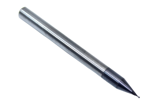 30397 Kyocera SGS 1/64" Carbide End Mill 2 Flute SQ AlTiN Coated .0156" DIA .031" Flute 1.50 Length .125" Shank