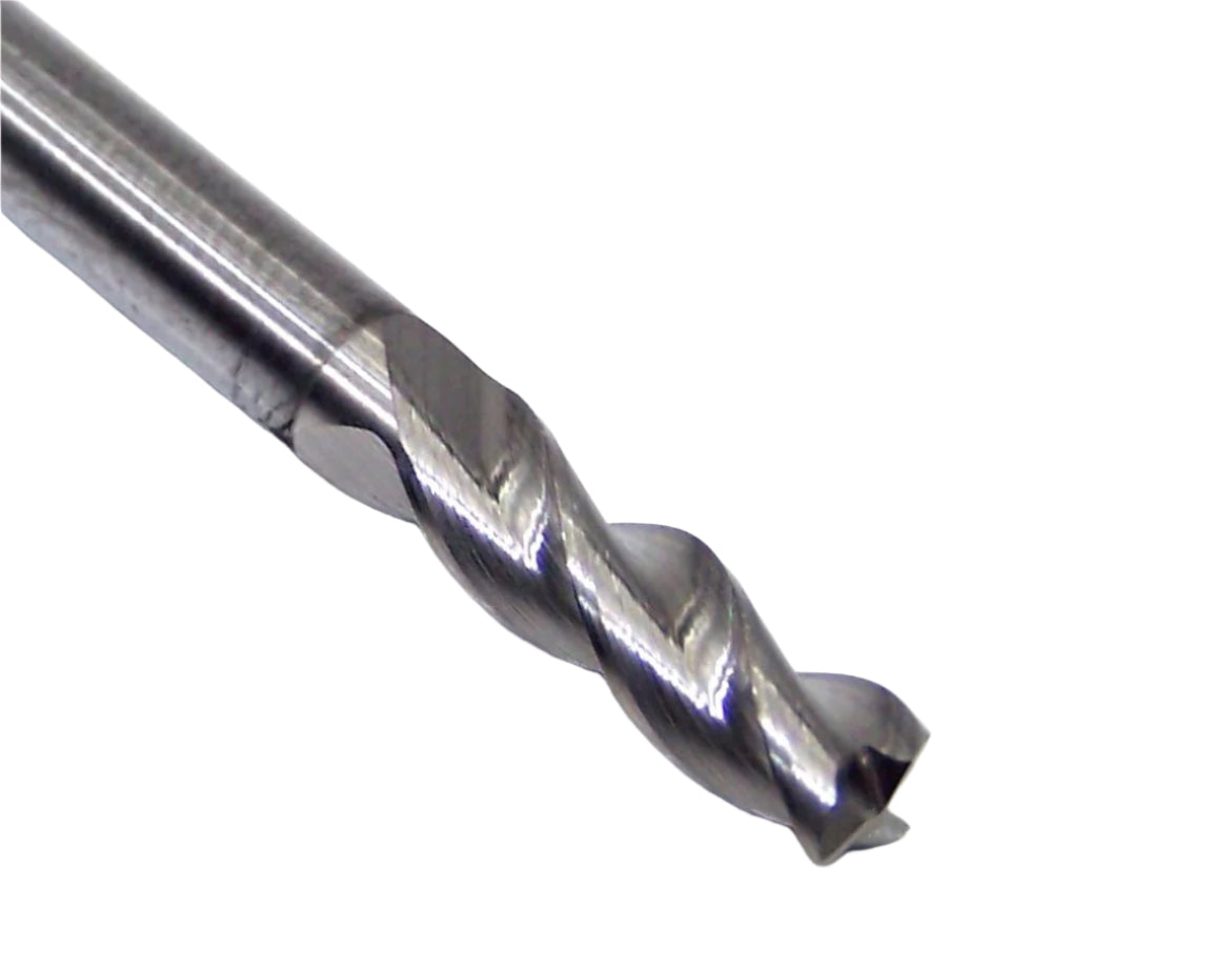 34794 Kyocera SGS 3/16" Carbide 3 Flute End Mill TiB2 Coated S-Carb .010 Radius 0.1875 Diameter .5625 Flute 2.00 Length .187 Shank