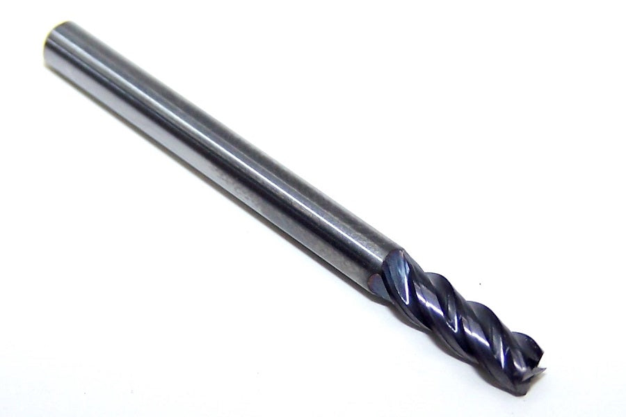 36404 Kyocera SGS 1/8" Carbide 4 Flute End Mill SQ .1250" Diameter .375" Flute 1.50" Length .125" Shank Z-Carb ZAP