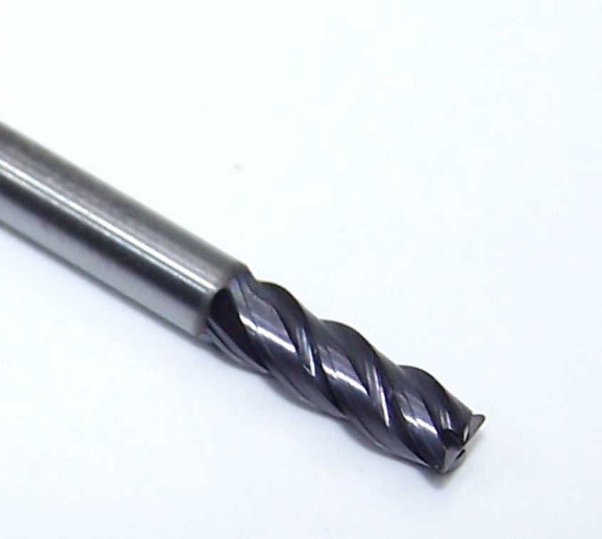 36851 Kyocera SGS 1/8" Carbide 4 Flute End Mill .015" Radius .125" Diameter .375" Flute1.50" Length .125" Shank Z-Carb AP