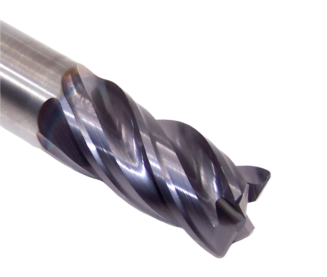 36858 Kyocera SGS 1/2" Carbide 4 Flute End Mill .030" Radius .500" Diameter 1.00" Flute 3.00" Length .500" Shank  Z-Carb AP