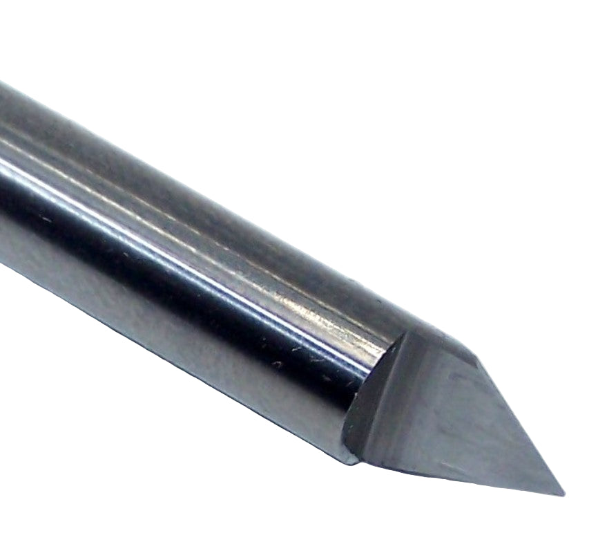 37-03 Onsrud 60° Carbide Tip V Groove Router Bit .010" Tip .250" Diameter 2.00" Length .250" Shank