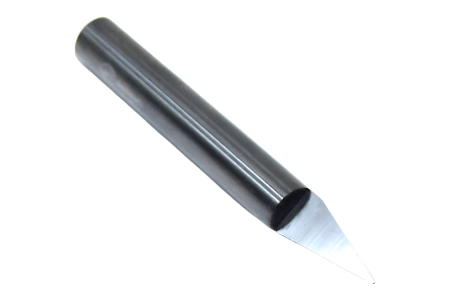 37-21 Onsrud 30° Carbide Tip V Groove Router Bit .005" Tip .250" Diameter 2.00" Length .250" Shank