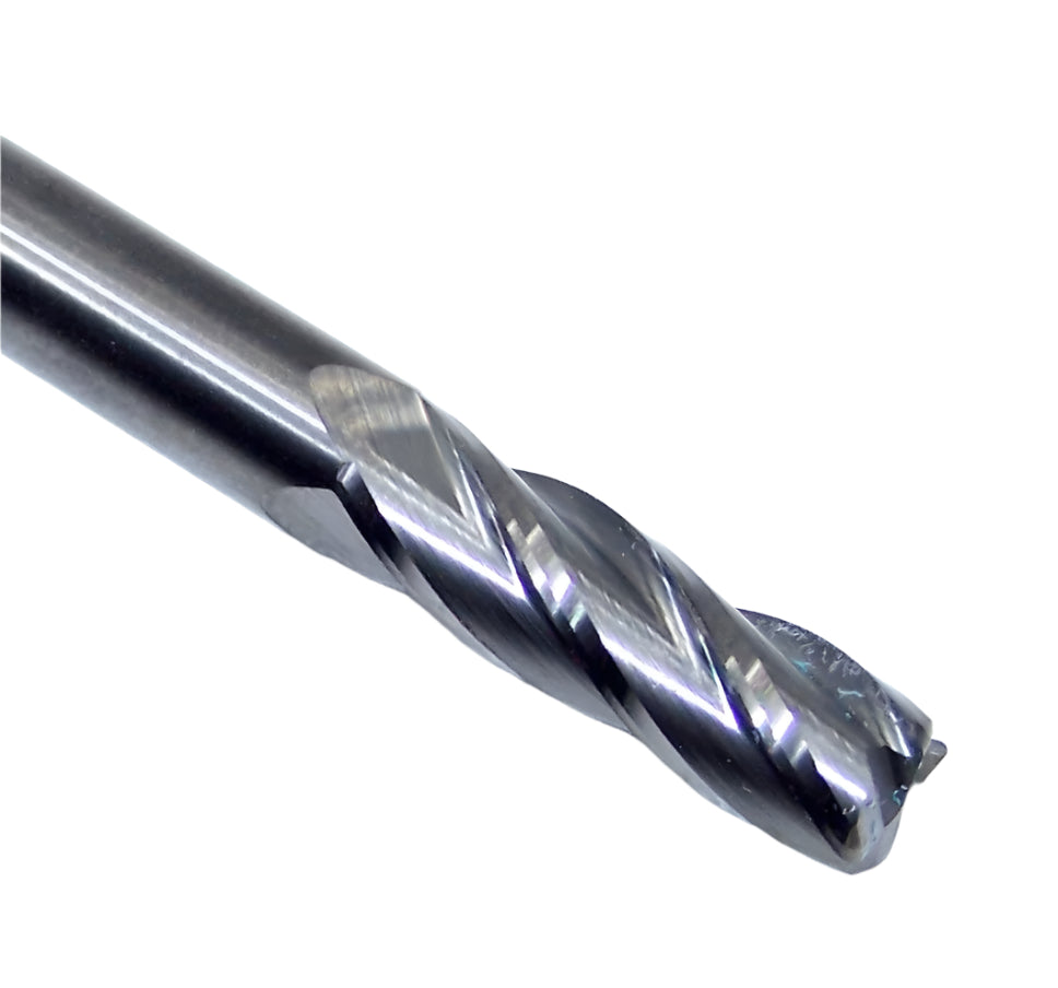 38023 Kyocera SGS 1/4" Carbide End Mill 4 Flute .030" Radius General Purpose .250" Diameter .750" Flute 2.50" Length .250" Shank