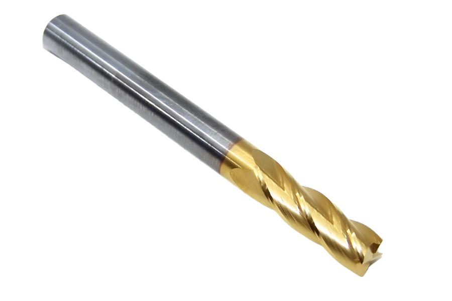 39131 Kyocera SGS 1/4" Carbide End Mill 4 Flute SQ TIN .2500" DIA .750" Flute 2.50 Length .250" Shank