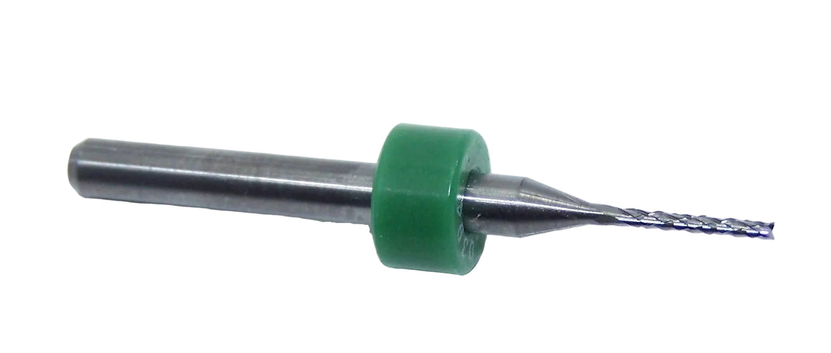 4100.0394.276 Kyocera 1.00mm Carbide Diamond Cut Router Burr, Fishtail .0394" Diameter .276" Flute 1.50" Length .125" Shank