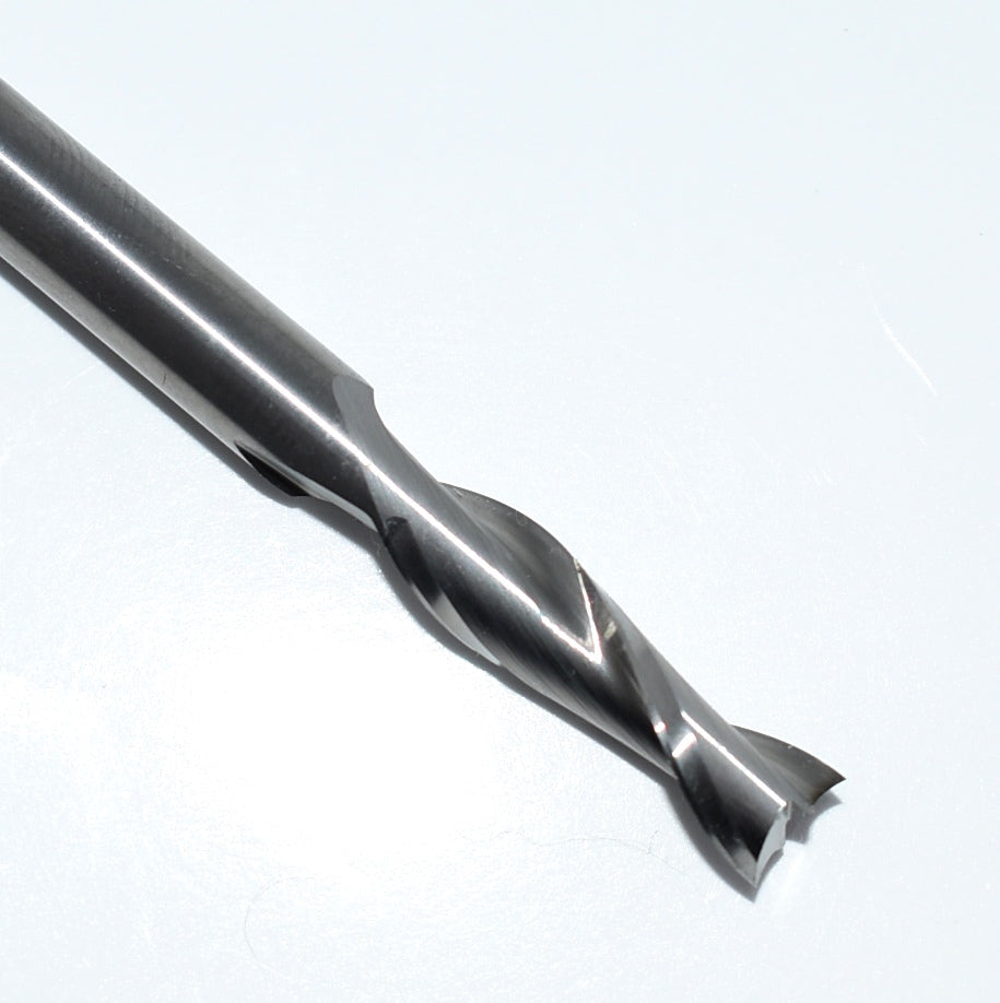 52-280 Onsrud 1/4" Carbide Up Cut Router 2 Flute .2500" Diameter 0.8750" Flute 2.50" Length .250" Shank for Hard and Soft Wood