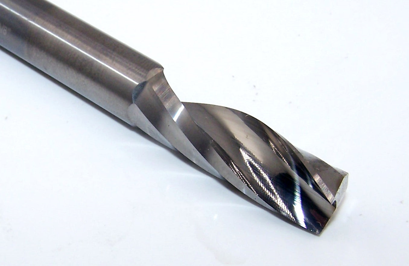 63-535 Onsrud 3/8" Carbide 1 Flute Router for Acrylic .375" Diameter 1.125" Flute 3.00" Length .375" Shank