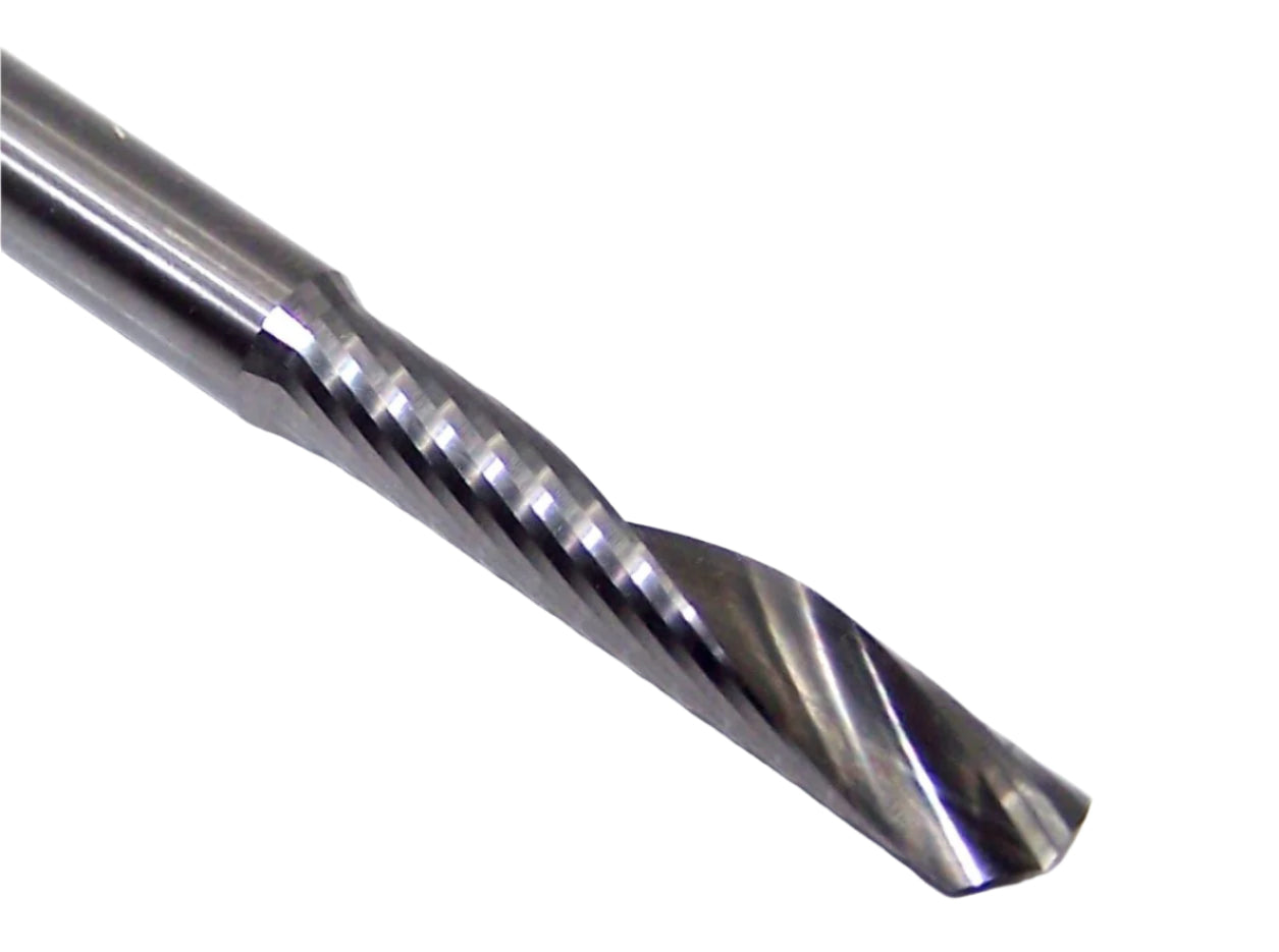 63-624 Onsrud 1/4" Carbide 1 Flute Router for Aluminum .250" Diameter 1.25" Flute 3.00" Length .250" Shank