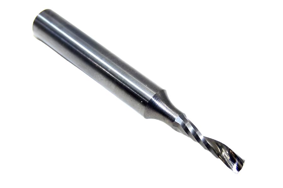 63-743 Onsrud 1/8" Carbide Upcut Router 1 Flute "O" Flute for bottom finish .125" Diameter 0.500" Flute 2.00" Length .250" Shank