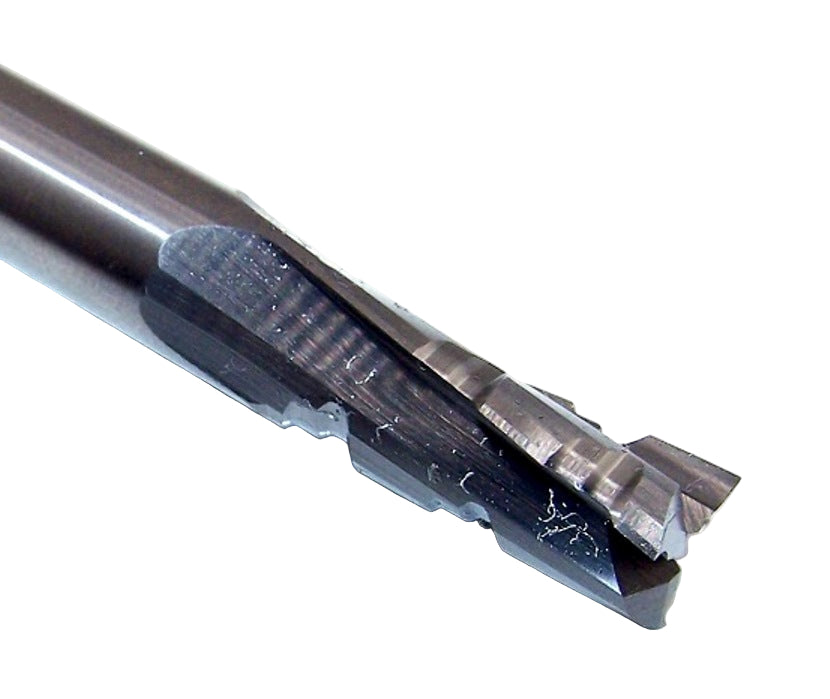 67-205 Onsrud 3/8" Solid Carbide 3 Flute Router Upcut Chipbreaker .375" Diameter .875" Flute 3.00" Length .375" Shank