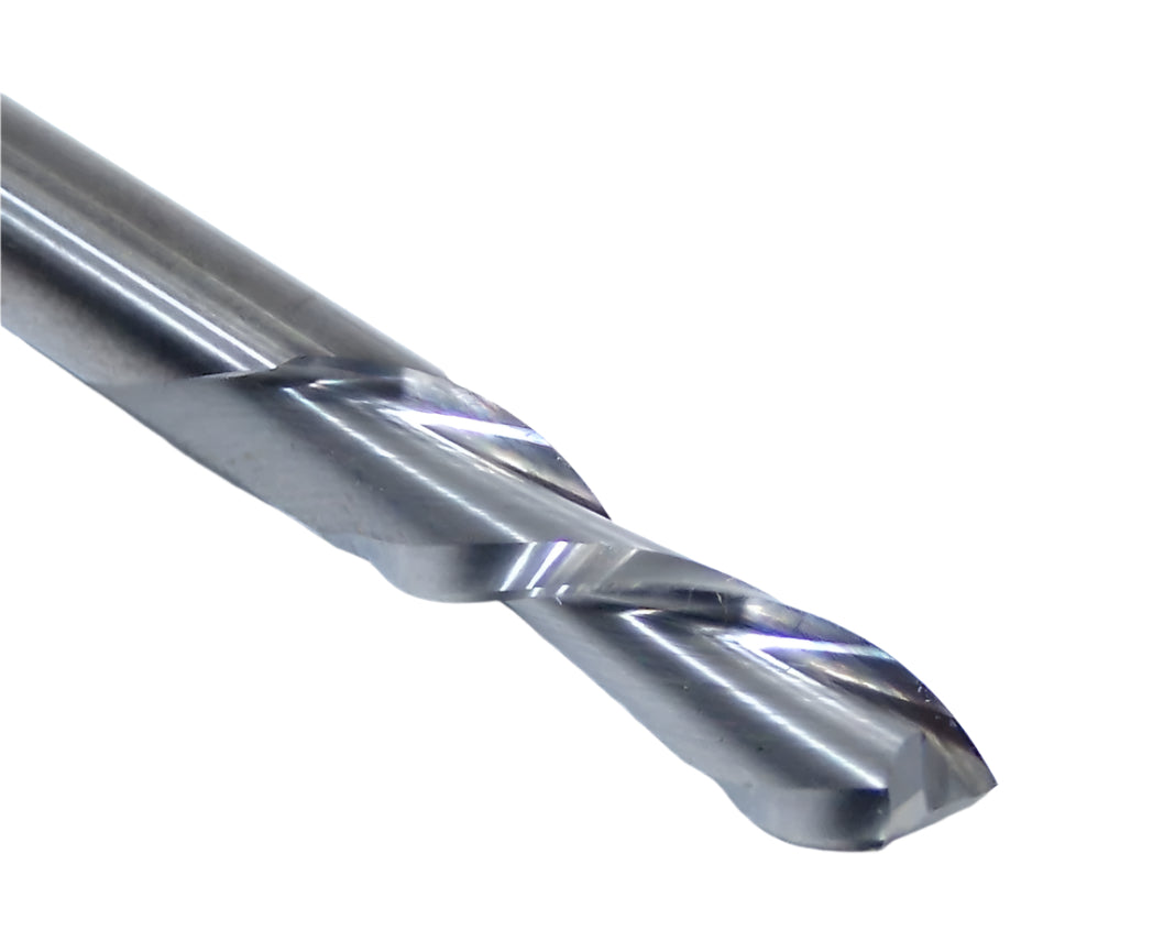 91013 SGS 1/4" Carbide 2 Flute Down Cut Router End Mill .250" Diameter .750" Flute 2.50" Length .250" Shank