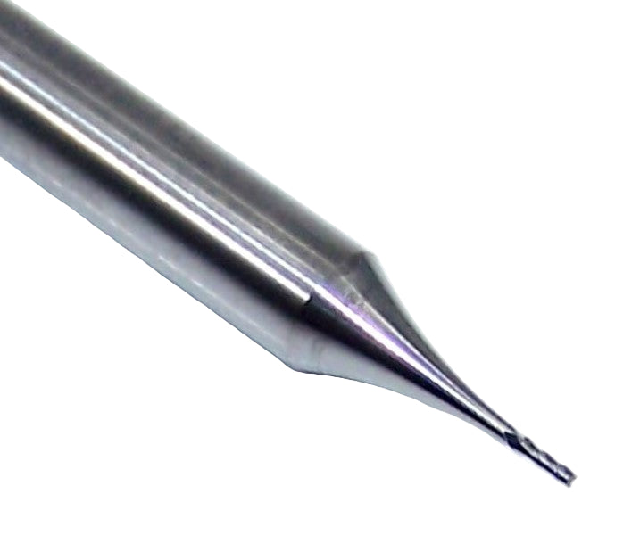 E5H83001 YG1  1/64" Carbide 4 Flute End Mill  .0156" Diameter .046" Flute 1.50" Length .125" Shank