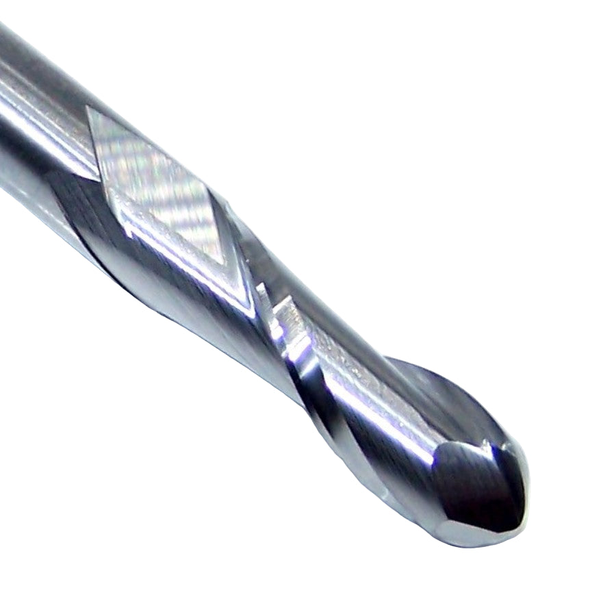 E5I02016 YG1  1/4" Carbide 2 Flute End Mill Ball End  .250" Diameter .750" Flute 2.50" Length .250" Shank