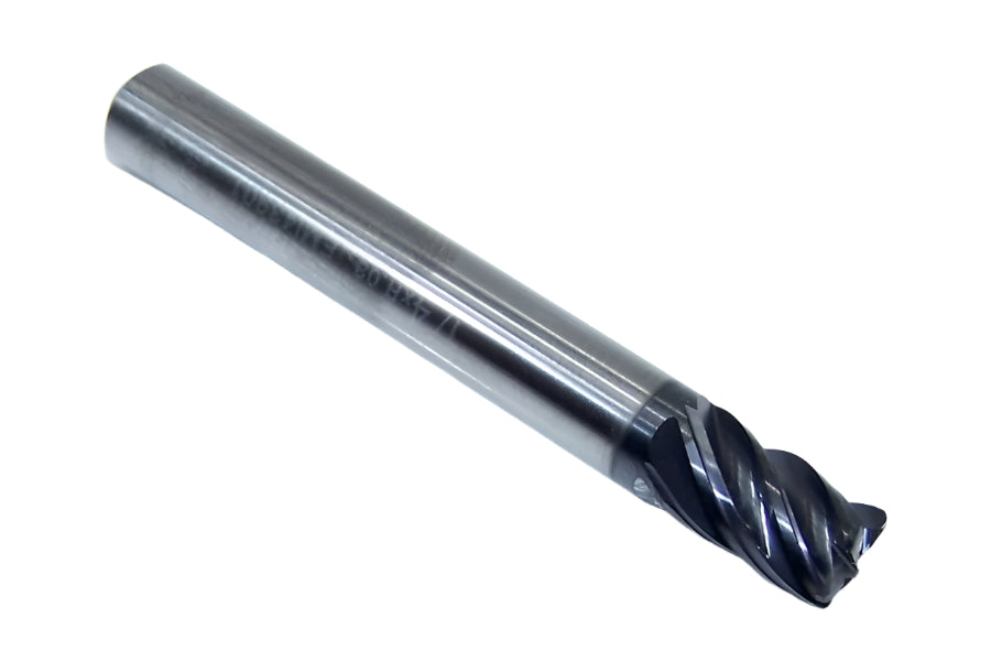 EMI43901 YG1 1/4" Carbide 5 Flute End Mill TitaNox Power HPC for Hard Materials .030" Radius .250" Diameter 0.375" Flute 2.00" Length .250" Shank