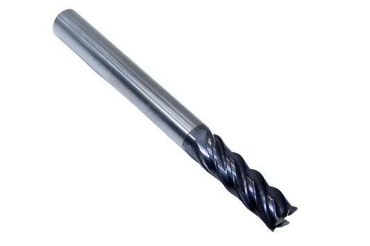 EMI43906 YG1 1/4" Carbide 5 Flute End Mill TitaNox Power HPC for Hard Materials .015" Radius .250" Diameter 0.750" Flute 2.50" Length .250" Shank