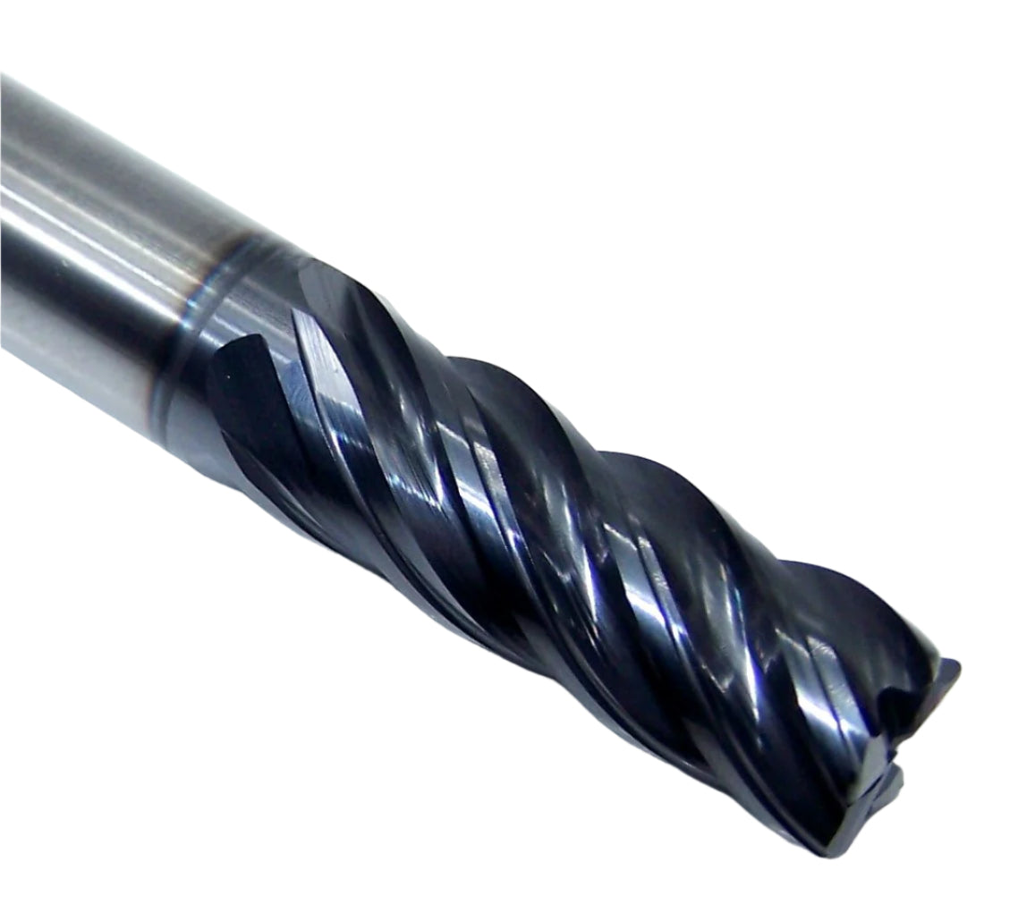 EMI43916 YG1 3/8" Carbide 5 Flute End Mill TitaNox Power HPC for Hard Materials .030" Radius .375" Diameter 1.00" Flute 3.00" Length .375" Shank